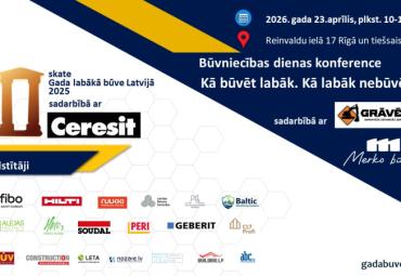 Būvniecības dienas konference 23. aprīlī 