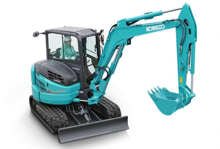 Kobelco jaunie mini ekskavatori