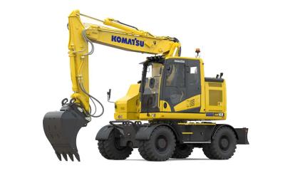 Komatsu paplašina riteņu ekskavatoru klāstu