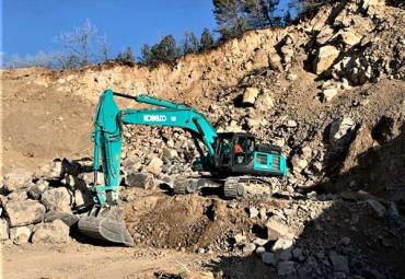 Kobelco paplašina 50 tonnu ekskavatoru klāstu