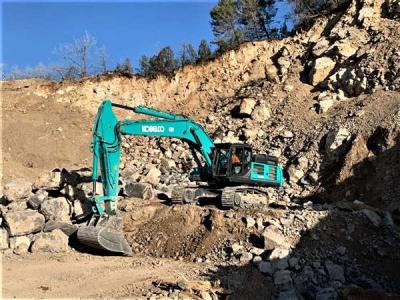 Kobelco paplašina 50 tonnu ekskavatoru klāstu