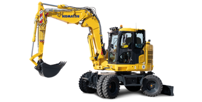 Komatsu jauns riteņu ekskavators