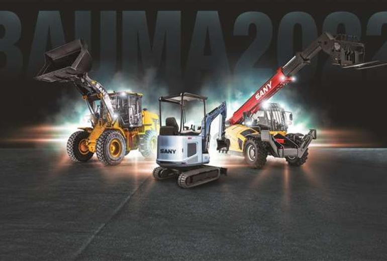 Bauma izstādē debija Sany mini ekskavatoram