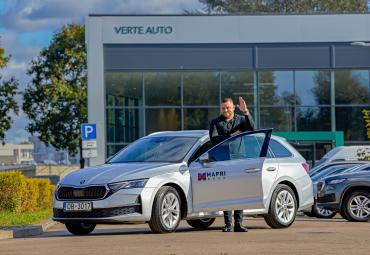Būvniecības uzņēmuma Mapri Būve autoparka uzticamais pamats – Škoda Octavia